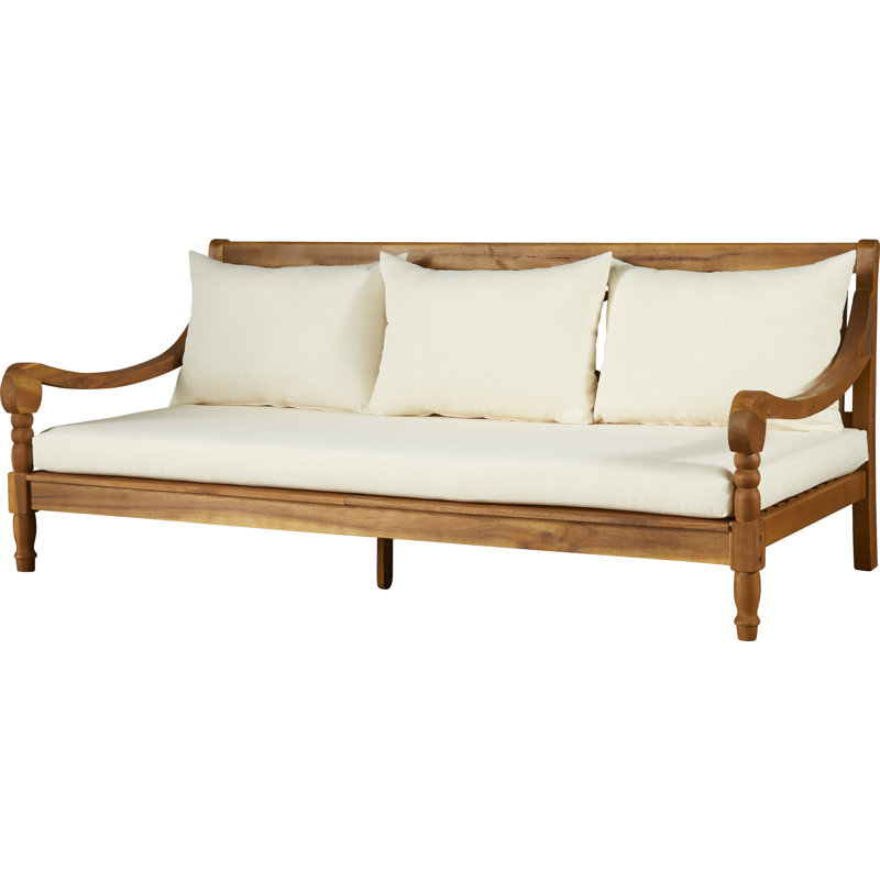 Roush Teak Patio Daybed with Cushions & Reviews Joss & Main